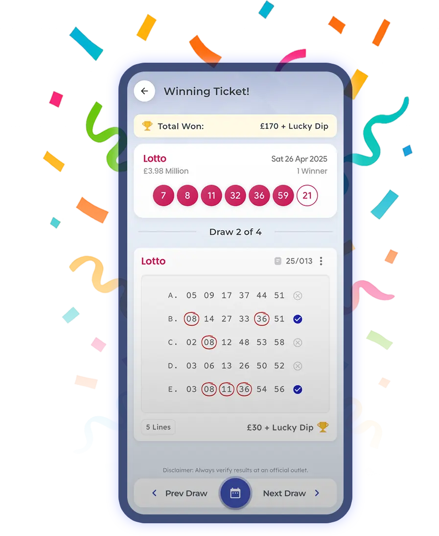 My Lotto UK App Screenshot
